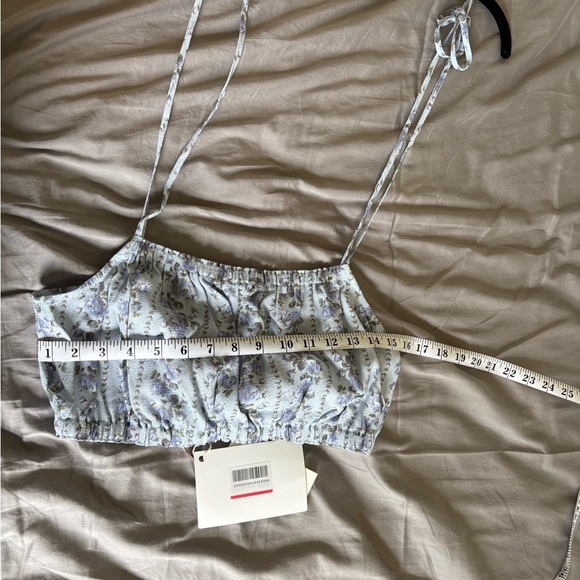 Love Shack Fancy CottageCore Coquette Crop Top Size L - Picture 5 of 5